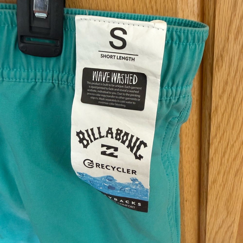 Billabong Aqua and Orange Board Shorts - Picture 3 of 3
